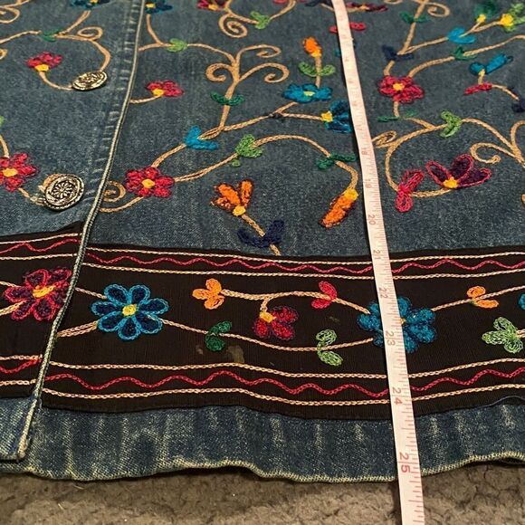 New Direction Vintage Jean Embroidered Jacket - Picture 10 of 11